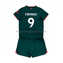 Maglia Liverpool Roberto Firmino 9 Bambino Terza Divisa 2022-2023 Manica Corta