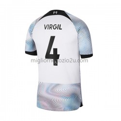 Maglia Liverpool Virgil 4 Uomo Trasferta Divisa 2022-2023 Manica Corta