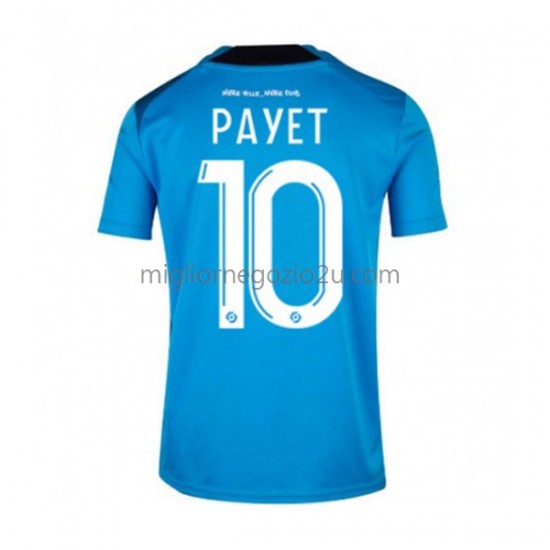 Maglia Olympique de Marseille Dimitri Payet 10 Uomo Terza Divisa 2022-2023 Manica Corta