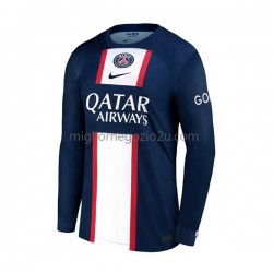 Maglia Paris Saint-Germain Uomo Casa Divisa 2022-2023 Manica Lunga