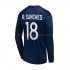 Maglia Paris Saint-Germain R.Sanches 18 Uomo Casa Divisa 2022-2023 Manica Lunga