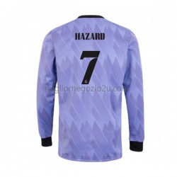 Maglia Real Madrid Eden Hazard 7 Uomo Trasferta Divisa 2022-2023 Manica Lunga