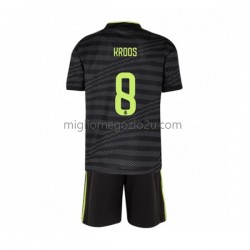 Maglia Real Madrid Toni Kroos 8 Bambino Terza Divisa 2022-2023 Manica Corta