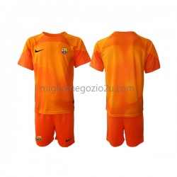 Maglia FC Barcelona Portiere Bambino Terza Divisa 2022-2023 Manica Corta