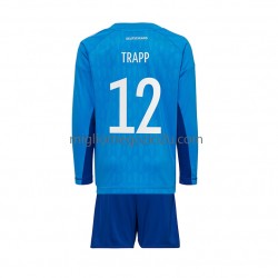 Maglia Germania TRAPP 12 Portiere Bambino Casa Divisa Mondiali 2022 Manica Lunga
