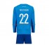 Maglia Germania ter Stegen 22 Portiere Bambino Casa Divisa Mondiali 2022 Manica Lunga