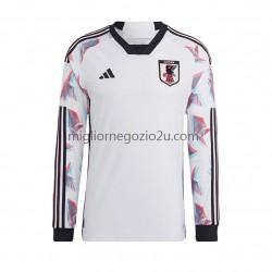 Maglia Giappone Uomo Trasferta Divisa Mondiali 2022 Manica Lunga