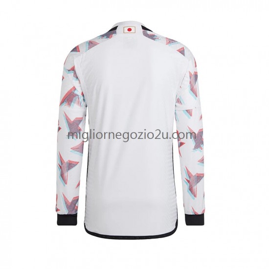 Maglia Giappone Uomo Trasferta Divisa Mondiali 2022 Manica Lunga