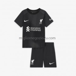Maglia Liverpool Portiere Bambino Trasferta Divisa 2022-2023 Manica Corta