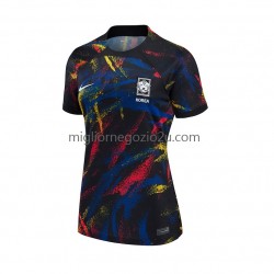 Maglia Corea del Sud Donna Trasferta Divisa Mondiali 2022 Manica Corta