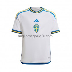 Maglia Svezia Uomo Trasferta Divisa 2022-2023 Manica Corta