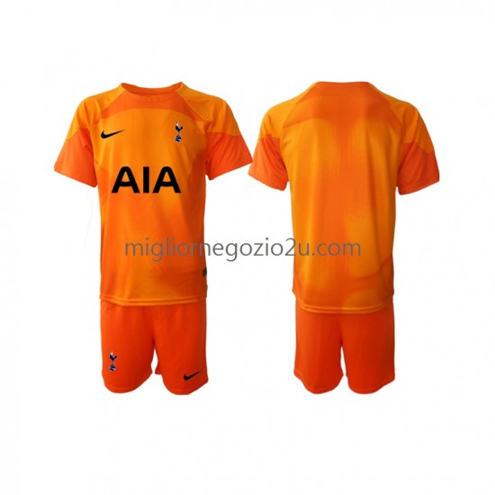 Maglia Tottenham Hotspur Portiere Bambino Trasferta Divisa 2022-2023 Manica Corta