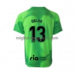 Maglia Atlético Madrid Jan Oblak 13 Portiere Uomo Casa Divisa 2022-2023 Manica Corta