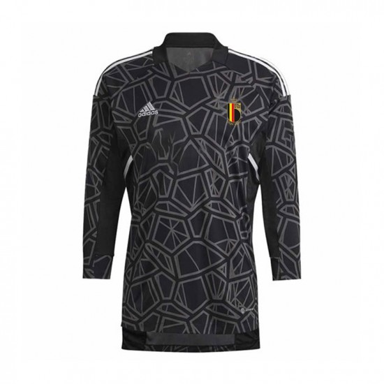 Maglia Belgio Portiere Uomo Casa Divisa Mondiali 2022 Manica Lunga