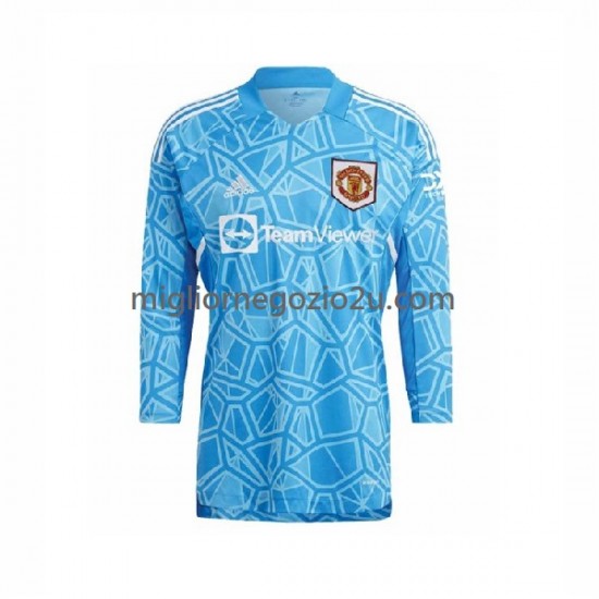 Maglia Manchester United Portiere Uomo Casa Divisa 2022-2023 Manica Lunga