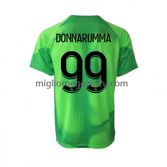Maglia Paris Saint-Germain Gianluigi Donnarumma 99 Portiere Uomo Casa Divisa 2022-2023 Manica Corta