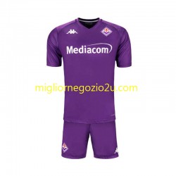 Maglia ACF Fiorentina Bambino Casa Divisa 2024-2025 Manica Corta