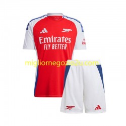 Maglia Arsenal Bambino Casa Divisa 2024-2025 Manica Corta