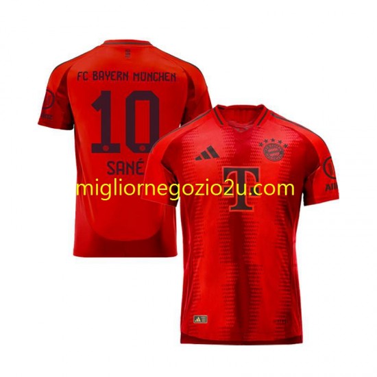 Maglia FC Bayern München Leroy Sane 10 Uomo Casa Divisa 2024-2025 Manica Corta