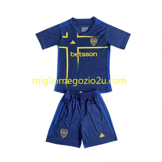 Maglia CA Boca Juniors Bambino Terza Divisa 2024 Manica Corta