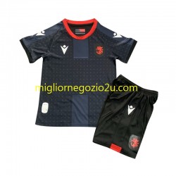 Maglia Georgia Bambino Trasferta Divisa 2024 Manica Corta