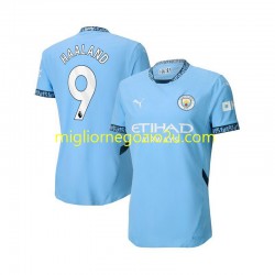 Maglia Manchester City Erling Haaland 9 Uomo Casa Divisa 2024-2025 Manica Corta