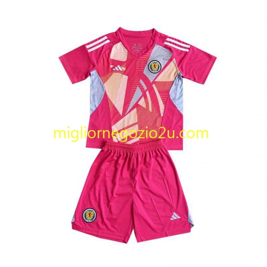 Maglia Scozia Portiere Bambino Terza Divisa Euro 2024 Manica Corta