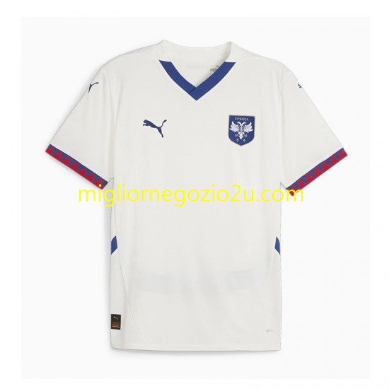 Maglia Serbia Uomo Trasferta Divisa 2024-2025 Manica Corta