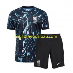 Maglia Corea del Sud Bambino Trasferta Divisa 2024 Manica Corta