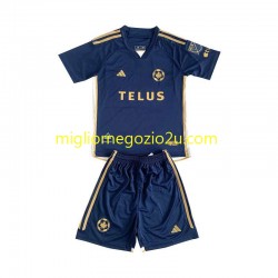 Maglia Vancouver Whitecap Bambino Trasferta Divisa 2024 Manica Corta