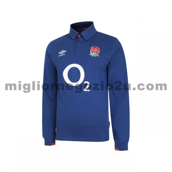 Maglia Inghilterra Rugby Classic Trasferta Divisa 2020-2021 Manica Lunga