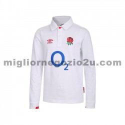 Maglia Inghilterra Rugby Classic Casa Divisa 2020-2021 Manica Lunga