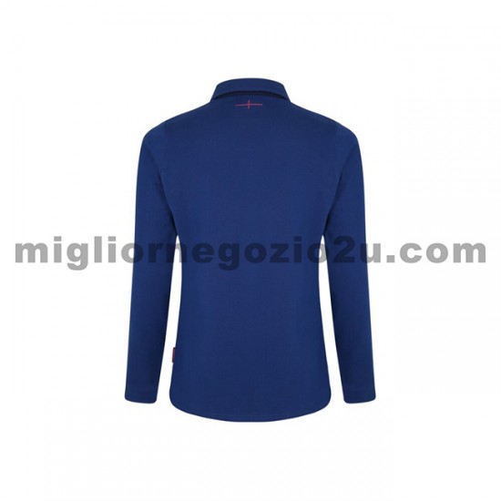 Maglia Inghilterra Rugby Classic Donna Trasferta Divisa 2020-2021 Manica Lunga