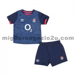 Maglia Inghilterra Rugby Bambino Trasferta Divisa 2020-2021 Manica Corta