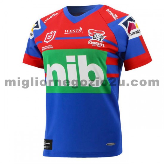 Maglia Newcastle Knights Rugby Casa Divisa 2021 Manica Corta