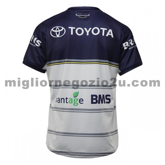 Maglia North Queensland Cowboys Rugby Trasferta Divisa 2021 Manica Corta