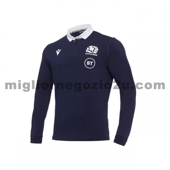 Maglia Scozia Rugby Casa Divisa 2020-2021 Manica Lunga