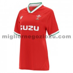 Maglia Galles Rugby Donna Casa Divisa 2020-2021 Manica Corta